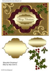 Beautiful Christmas Step by Step Card 2