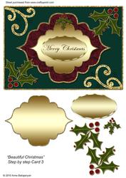 Beautiful Christmas Step by Step Card 3