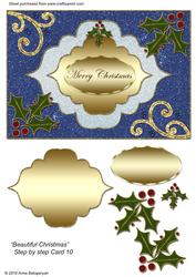 Beautiful Christmas Step by Step Card 10