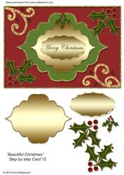 Beautiful Christmas Step by Step Card 12