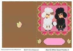 Black & White Sweet Poodles 3