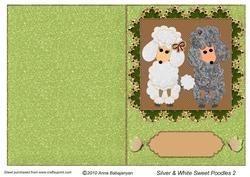 Silver & White Sweet Poodles 2