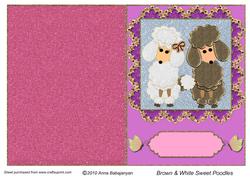 Brown & White Sweet Poodles