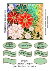 Bright Floral Topper For Various Occasions