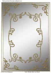 Swirls Metallic Blank Card Base 2