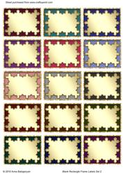 Blank Rectangle Frame Labels Set 2