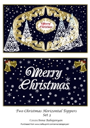 Two Christmas Horizontal Toppers Set 3