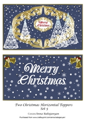 Two Christmas Horizontal Toppers Set 5