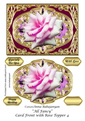 All Fancy Card Front with Rose Topper 4