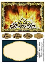 Desert Sunrise Topper & Blank Insert