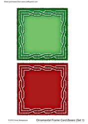 Ornamental Frame Card Bases (set 1)