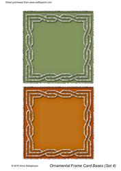 Ornamental Frame Card Bases (set 4)