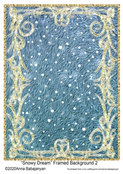 Snowy Dream Framed Background 2