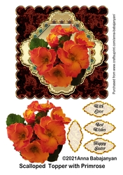 Scalloped Topper with Primrose