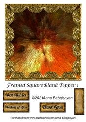 Framed Square Blank Topper 1