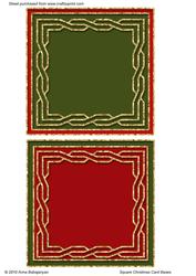 Square Christmas Card Bases