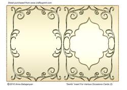 Swirls Insert for Various Occasions Cards (2)