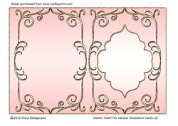 Swirls Insert for Various Occasions Cards (3)