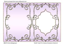 Swirls Insert for Various Occasions Cards (4)