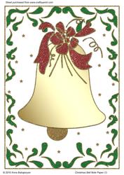 Christmas Bell Note Paper 1