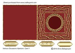 Various Occasions Aperture Card 1