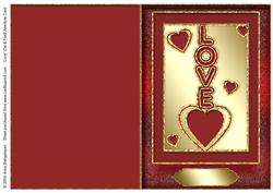 Love Cut & Fold / Aperture Card