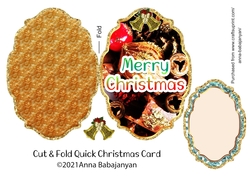 Cut & Fold Quick Christmas Card