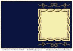 Multi Occasion Card Base or Insert 1