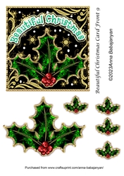 Beautiful Christmas Card Front 9