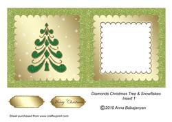 Diamonds Christmas Tree & Snowflakes Insert 1
