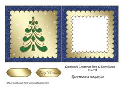 Diamonds Christmas Tree & Snowflakes Insert 3