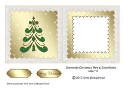 Diamonds Christmas Tree & Snowflakes Insert 4