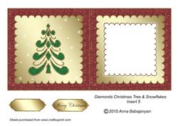 Diamonds Christmas Tree & Snowflakes Insert 5