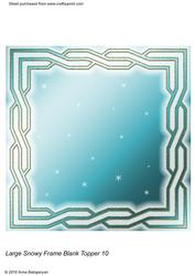 Large Snowy Frame Blank Topper 10