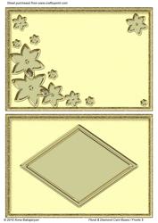 Floral & Diamond Card Bases / Fronts 5