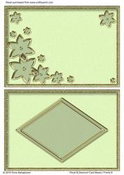 Floral & Diamond Card Bases / Fronts 6