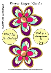 Flower Shaped Card 1