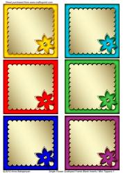 Single Flower Scalloped Frame Blank Inserts / Mini Toppers 1