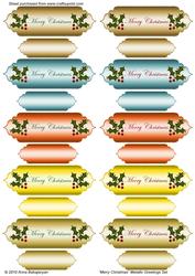 Merry Christmas Metallic Greetings Set