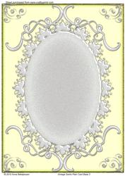 Vintage Swirls Plain Card Base 3