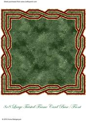 8x8 Large Twisted Frame Card Base/ Front