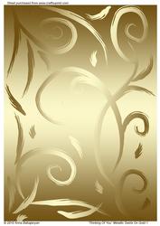 Thinking of You Metallic Swirls on Gold 1