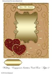 Wedding / Engagement Invitation Card Front / Topper 2