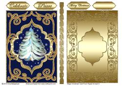 Magic Christmas Card Front/ Topper & Insert 4