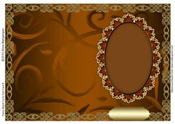 Fancy Blank Cut & Fold Card 8