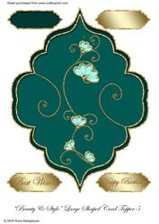 Beauty & Style Large Shaped Card Topper 5