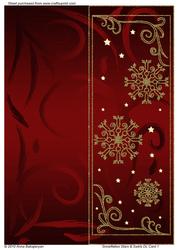 Snowflakes Stars & Swirls Dl Card 1
