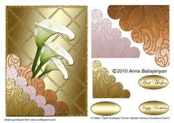 3 Callas Triple Scalloped Corner Stacker V/o Card 2