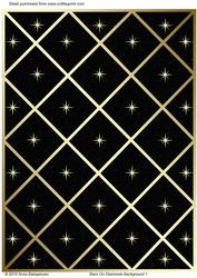Stars on Diamonds Background 1