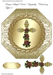 Octagon Shaped Easter/ Sympathy/ Christening Topper 3